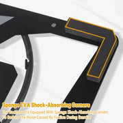 Wall Mounted Foldable Basketball Stand Indoor Outdoor Hoop Frame for Young Players V528-BASKETBALL-BLACK-536328