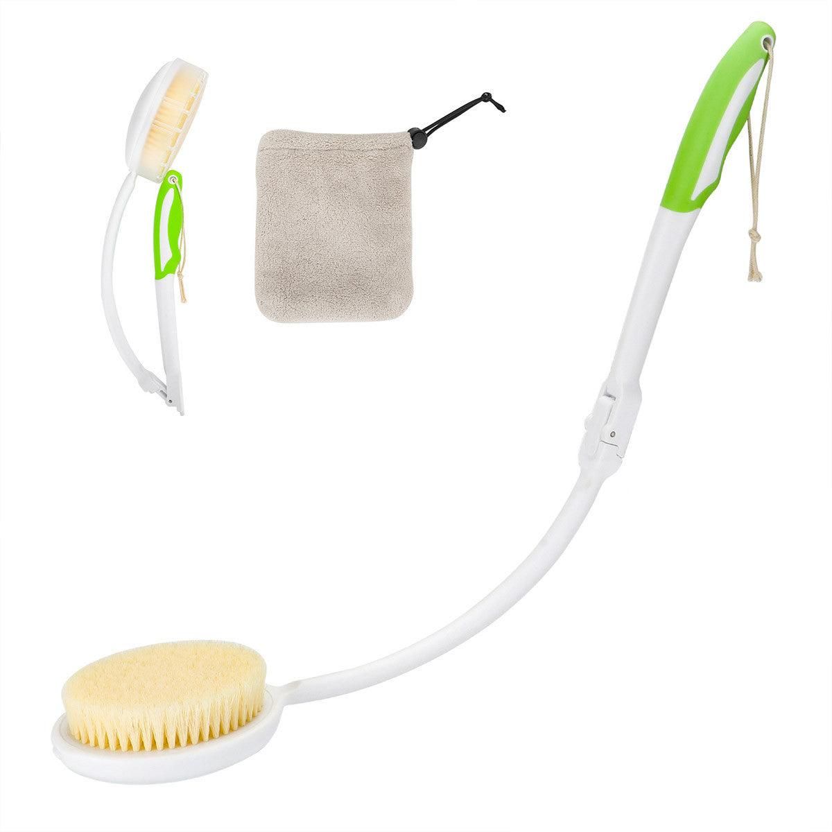Back Bath Brush with Soft Bristles Curved Handle for Convenient Shower Scrubbing V528-BATH-BRUSH-369913