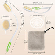 Back Bath Brush with Soft Bristles Curved Handle for Convenient Shower Scrubbing V528-BATH-BRUSH-369913