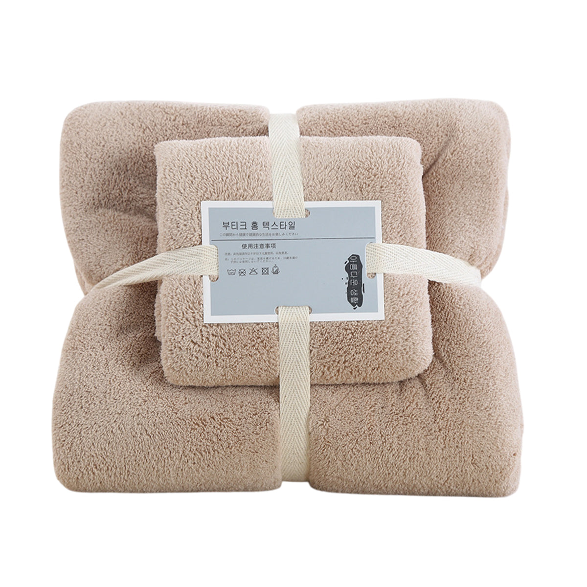 Coral Velvet Towel Set Bath Towels Soft Absorbent Quick Dry Face Hand Cloth Home - Blue V528-BATH-TOWEL-SET-BLUE-390901