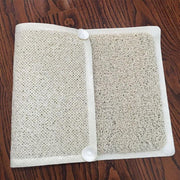 Anti Slip Shower Mat Loofah Surface Bath Rug 70x40cm White PVC Bathroom Carpet V528-BATHMAT-134134