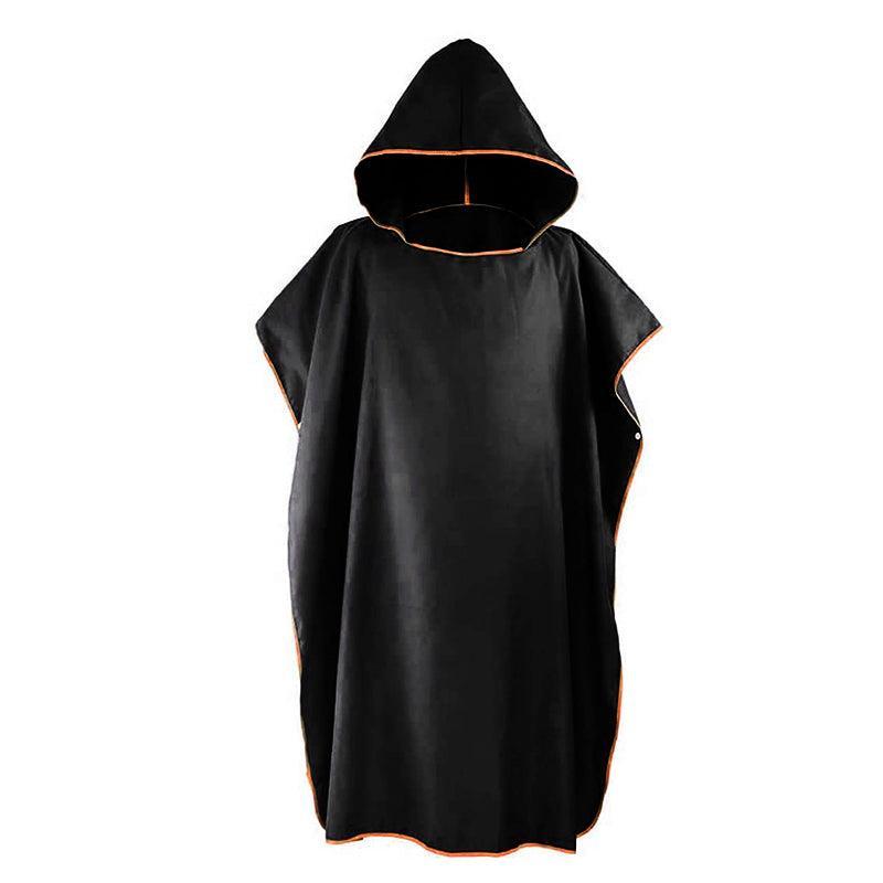 Adult Changing Robe Towel Bath Hooded Quick Dry Beach Towel Poncho Bathrobe - Grey V528-BATHROBE-GREY-154691