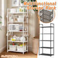 5Tiers Pot Storage Rack Pan Stand Saucepan Holder Cookware Organizer for Kitchen - Black V528-BATHROOM-SHELF-5-BLACK-581054