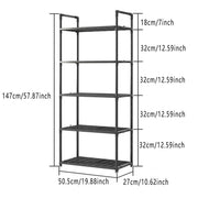 5Tiers Pot Storage Rack Pan Stand Saucepan Holder Cookware Organizer for Kitchen - Black V528-BATHROOM-SHELF-5-BLACK-581054