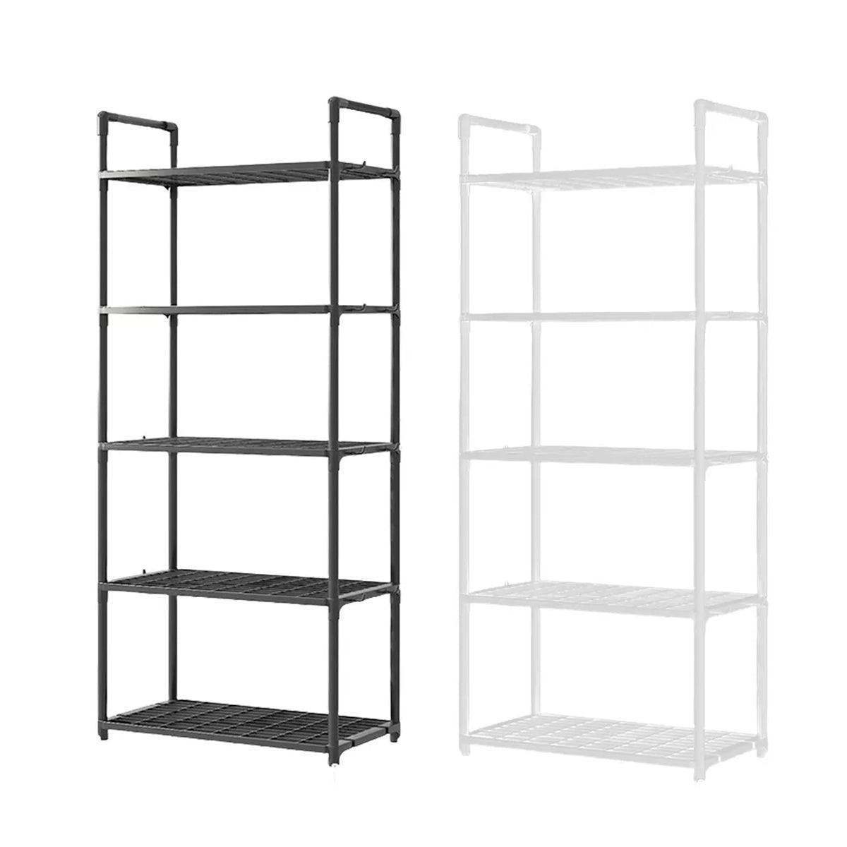 5Tiers Pot Storage Rack Pan Stand Saucepan Holder Cookware Organizer for Kitchen - White V528-BATHROOM-SHELF-5-WHITE-171714