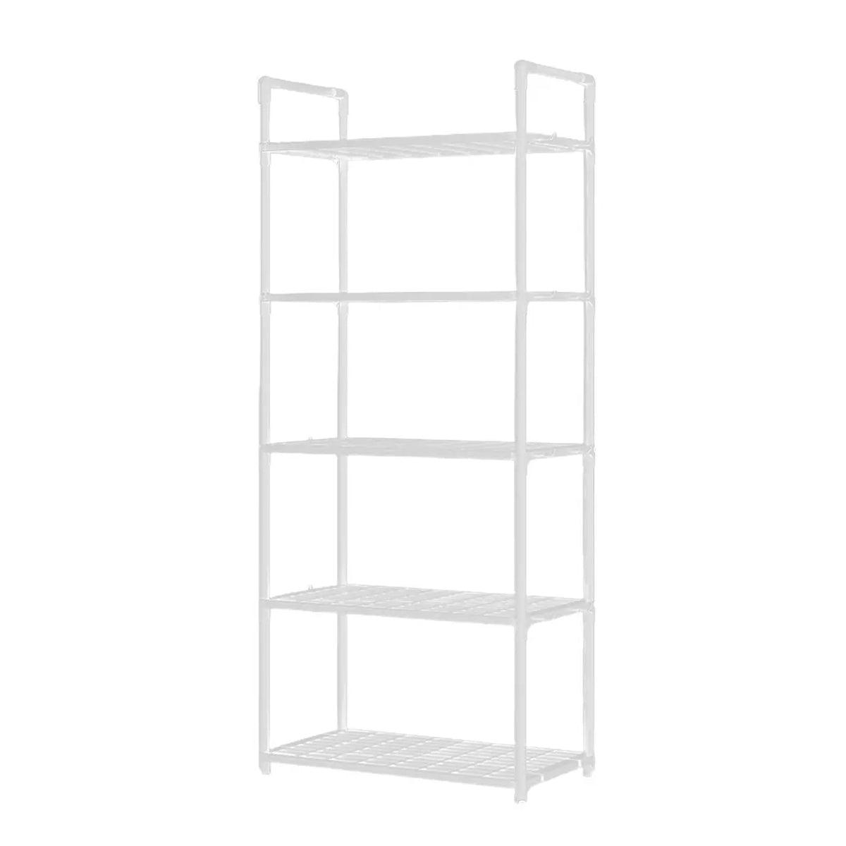 5Tiers Pot Storage Rack Pan Stand Saucepan Holder Cookware Organizer for Kitchen - White V528-BATHROOM-SHELF-5-WHITE-171714