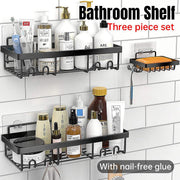 Perforation Free Bathroom Shelf Space Saving Storage Rack Organizer for Home Use V528-BATHROOM-SHELF-945669