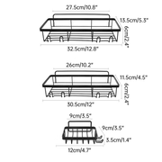 Perforation Free Bathroom Shelf Space Saving Storage Rack Organizer for Home Use V528-BATHROOM-SHELF-945669