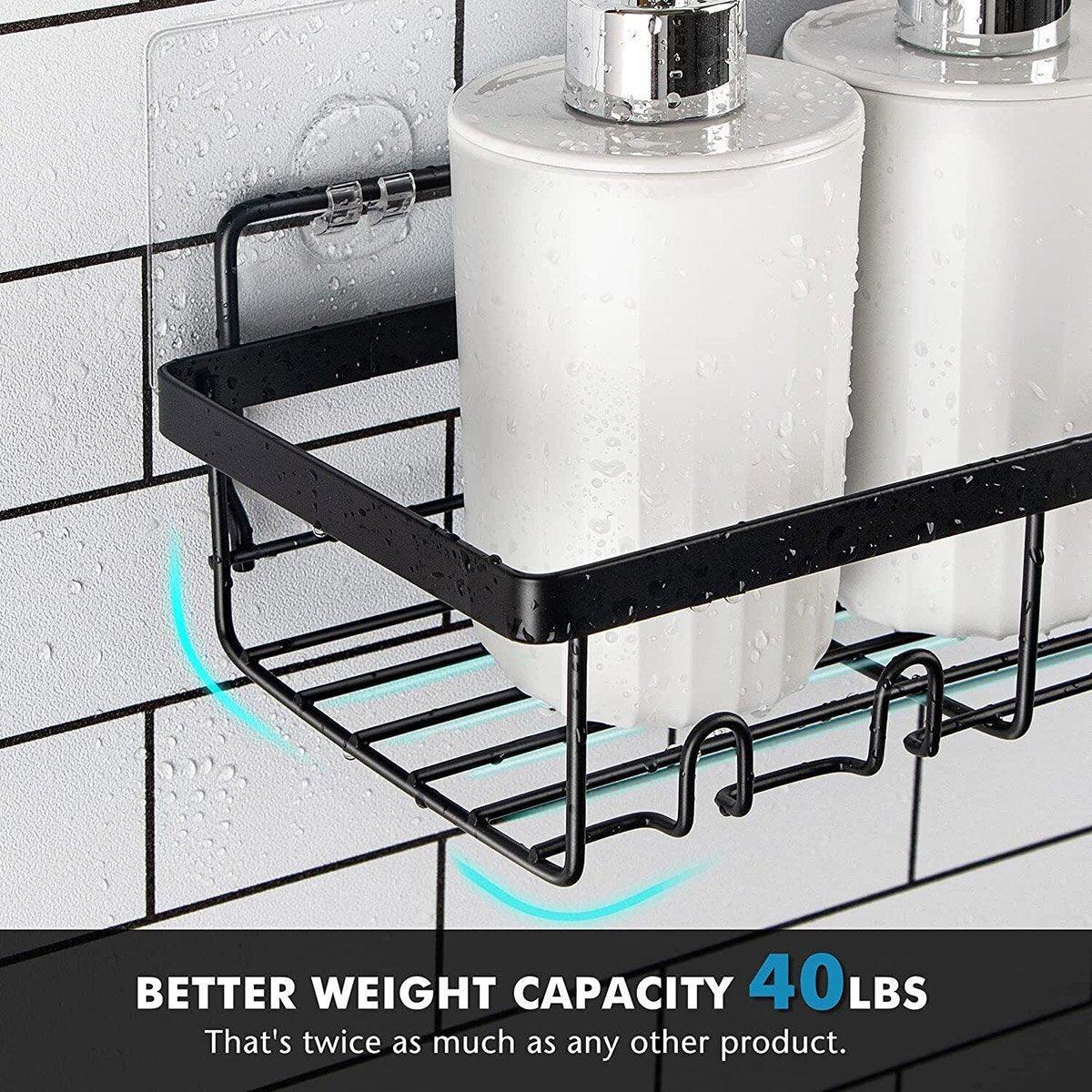 Perforation Free Bathroom Shelf Space Saving Storage Rack Organizer for Home Use V528-BATHROOM-SHELF-945669