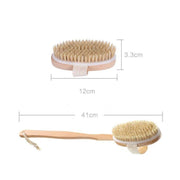 Long Handle Wooden Back Brush with Natural Bristles for Shower and Bath V528-BATHSHOWER-211361