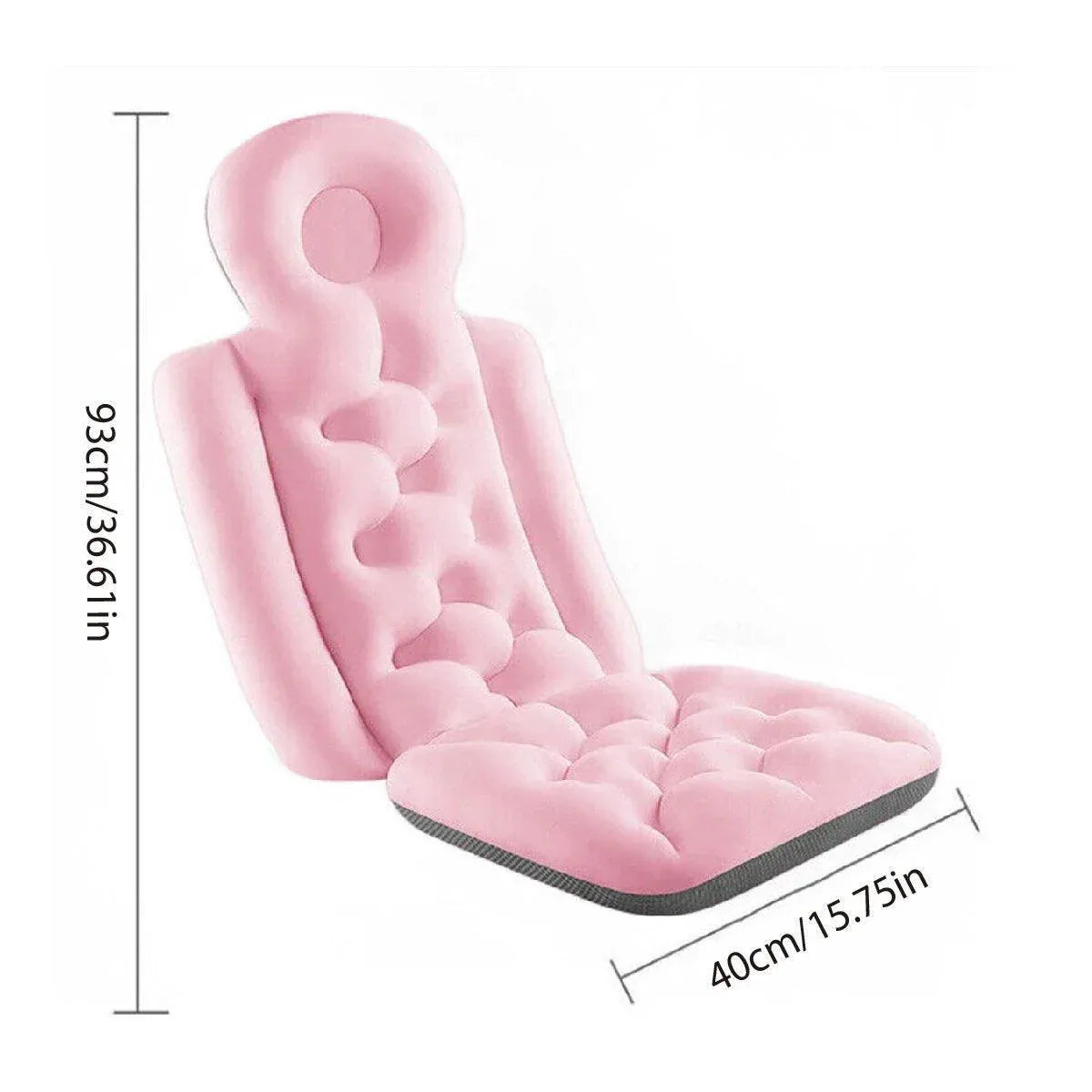 Non-Slip Bath Mat with Cushion Support Universal Bathroom Mat V528-BATHTUB-CUSHIONS-PINK-771197