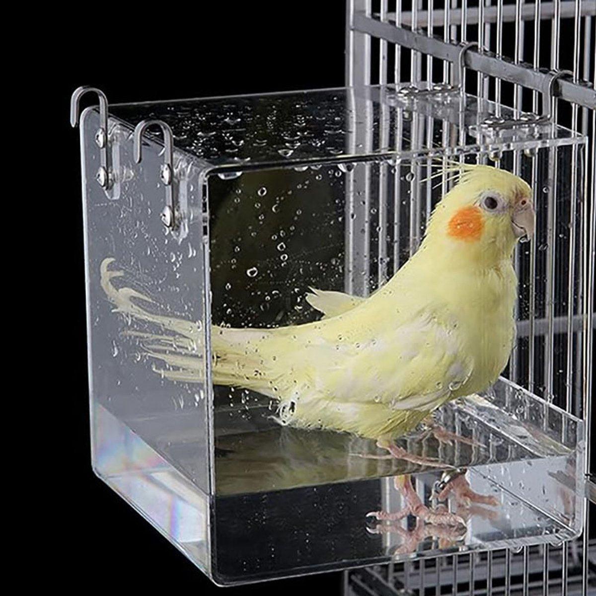 Bird Bathing Box Basin for Birds Outdoor Bathing Pool Bird Shower Basin for Pets V528-BATHTUB-S-693001