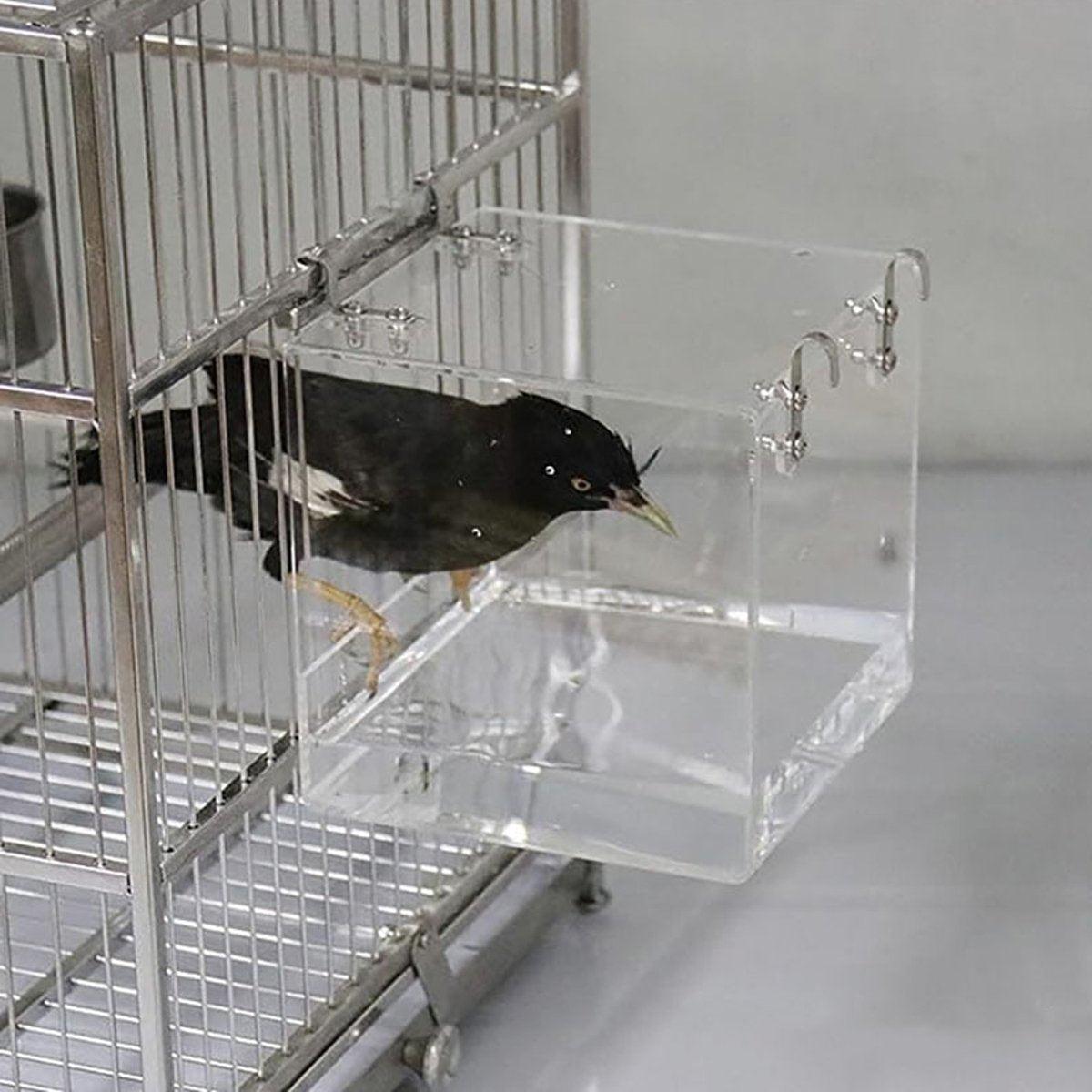 Bird Bathing Box Basin for Birds Outdoor Bathing Pool Bird Shower Basin for Pets V528-BATHTUB-S-693001