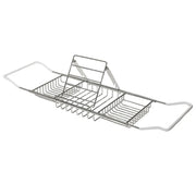 Bathtub Rack Bathroom Storage Shelf Telescopic Adjustable Organiser Tray Home - Silver V528-BATHTUB-TRAY-SILVER-172923