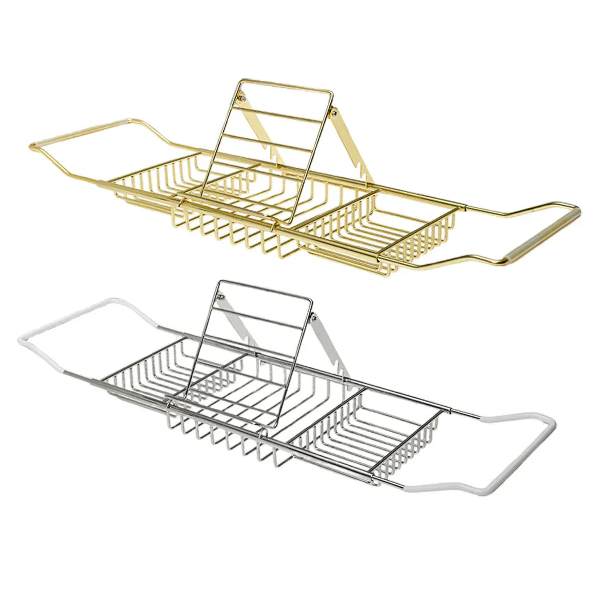 Bathtub Rack Bathroom Storage Shelf Telescopic Adjustable Organiser Tray Home - Silver V528-BATHTUB-TRAY-SILVER-172923