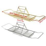 Bathtub Rack Bathroom Storage Shelf Telescopic Adjustable Organiser Tray Home - Silver V528-BATHTUB-TRAY-SILVER-172923