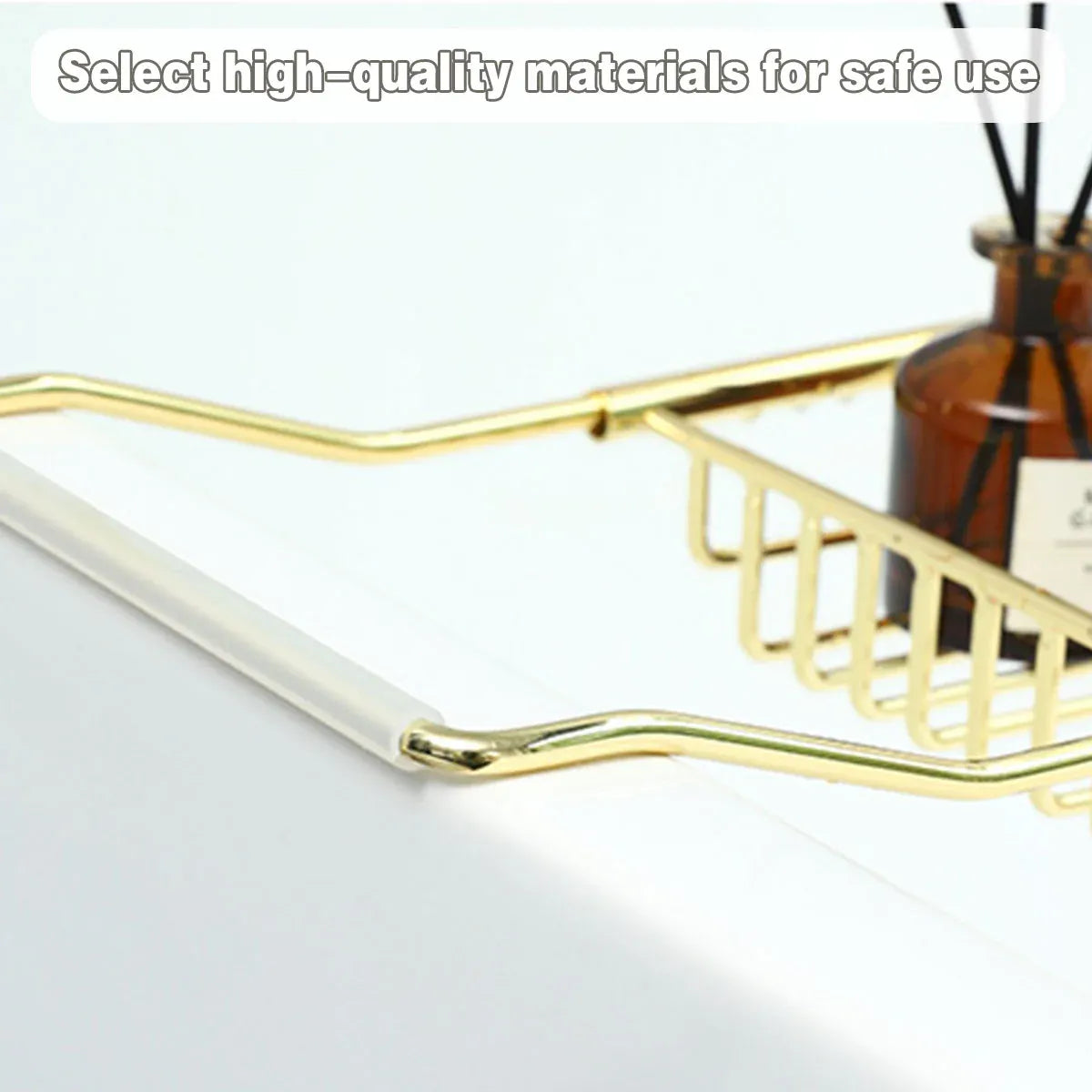Bathtub Rack Bathroom Storage Shelf Telescopic Adjustable Organiser Tray Home - Silver V528-BATHTUB-TRAY-SILVER-172923