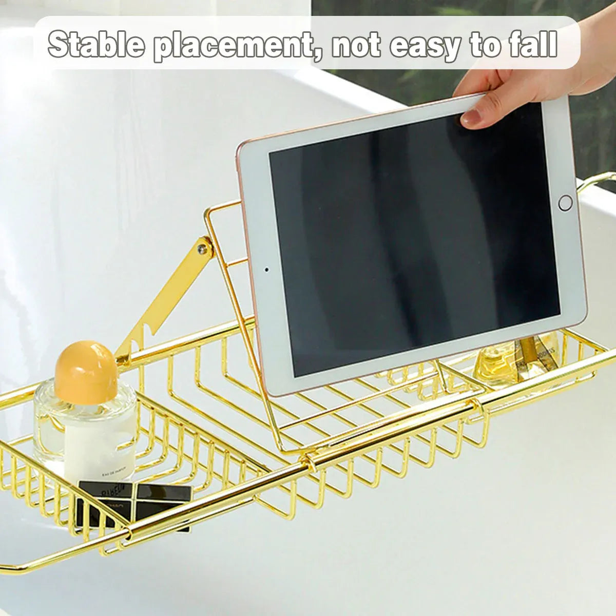 Bathtub Rack Bathroom Storage Shelf Telescopic Adjustable Organiser Tray Home - Silver V528-BATHTUB-TRAY-SILVER-172923