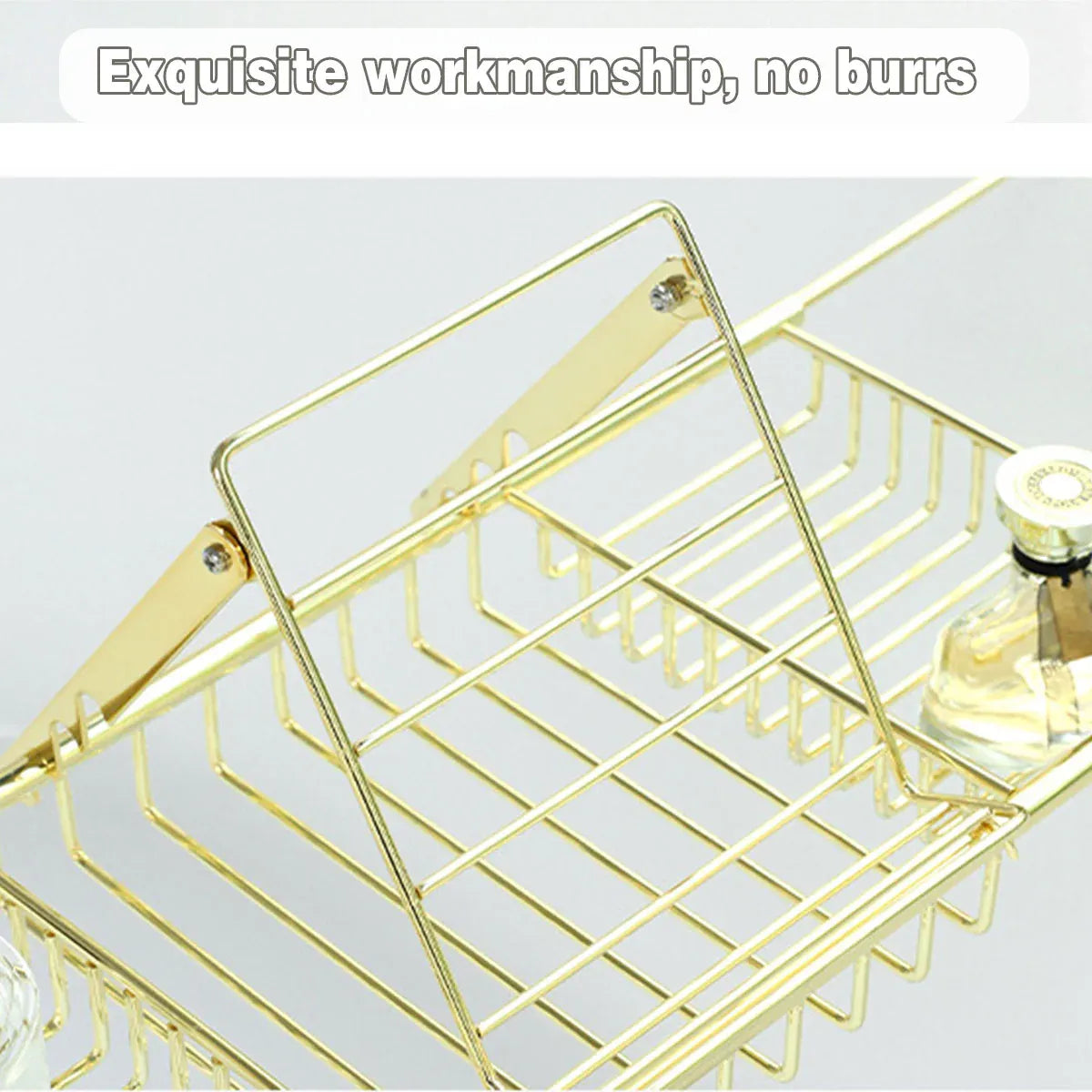 Bathtub Rack Bathroom Storage Shelf Telescopic Adjustable Organiser Tray Home - Silver V528-BATHTUB-TRAY-SILVER-172923