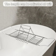 Bathtub Rack Bathroom Storage Shelf Telescopic Adjustable Organiser Tray Home - Silver V528-BATHTUB-TRAY-SILVER-172923