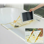 Bathtub Rack Bathroom Storage Shelf Telescopic Adjustable Organiser Tray Home - Silver V528-BATHTUB-TRAY-SILVER-172923