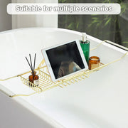 Bathtub Rack Bathroom Storage Shelf Telescopic Adjustable Organiser Tray Home - Silver V528-BATHTUB-TRAY-SILVER-172923