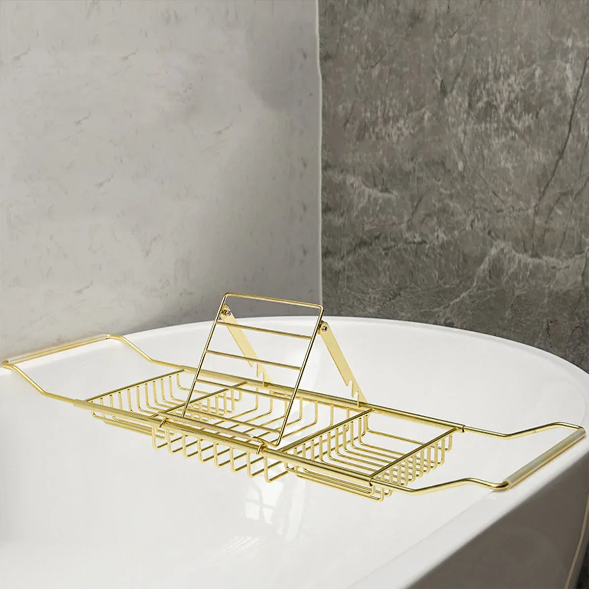 Bathtub Rack Bathroom Storage Shelf Telescopic Adjustable Organiser Tray Home - Silver V528-BATHTUB-TRAY-SILVER-172923