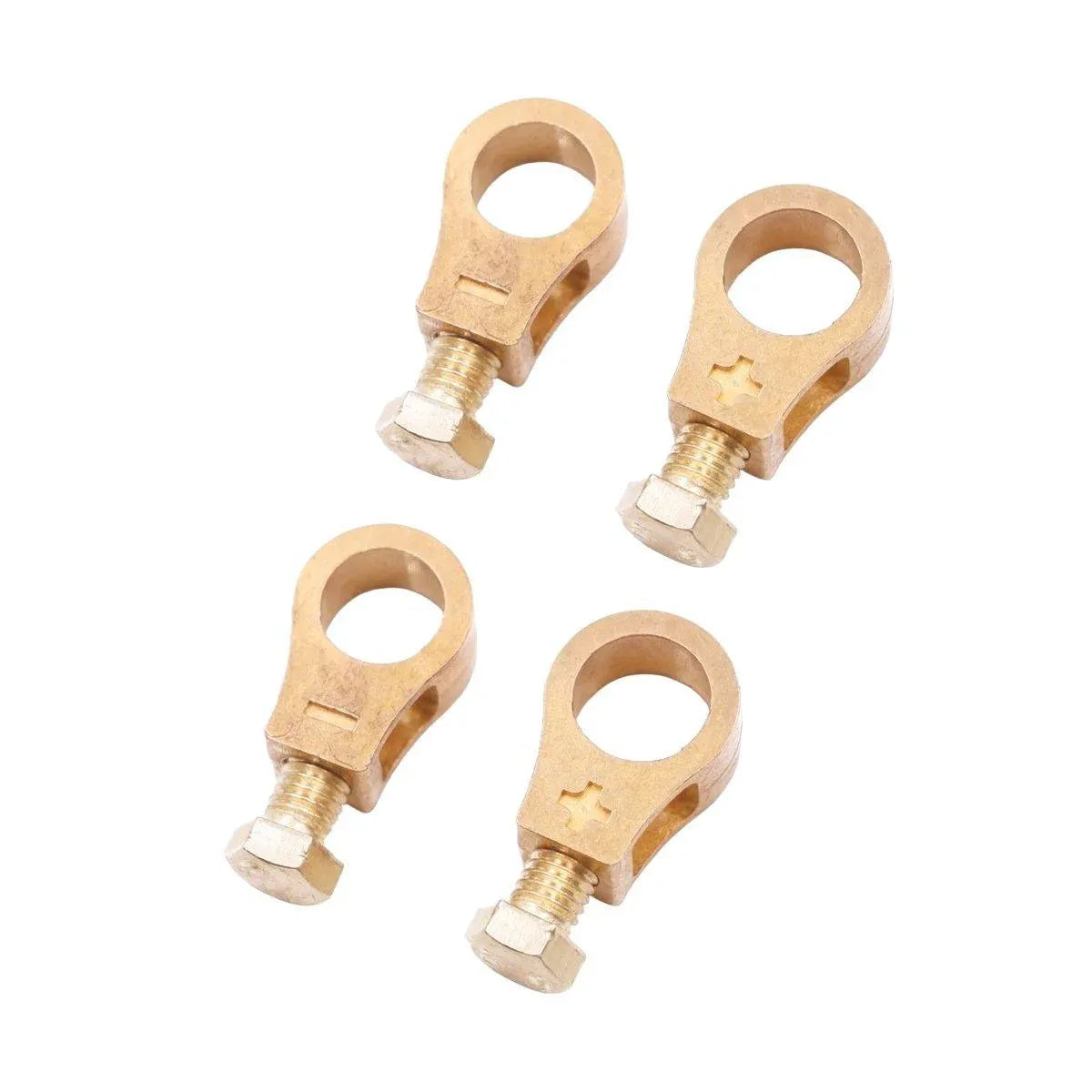 2 Pairs Cable Clamp Battery Clips Car Positive Negative Pure Copper Terminals V528-BATTERY-CLAMP-2PAIRS-560251