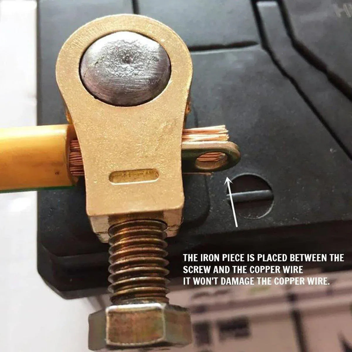 2 Pairs Cable Clamp Battery Clips Car Positive Negative Pure Copper Terminals V528-BATTERY-CLAMP-2PAIRS-560251