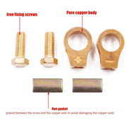 2 Pairs Cable Clamp Battery Clips Car Positive Negative Pure Copper Terminals V528-BATTERY-CLAMP-2PAIRS-560251