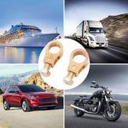 2 Pairs Cable Clamp Battery Clips Car Positive Negative Pure Copper Terminals V528-BATTERY-CLAMP-2PAIRS-560251