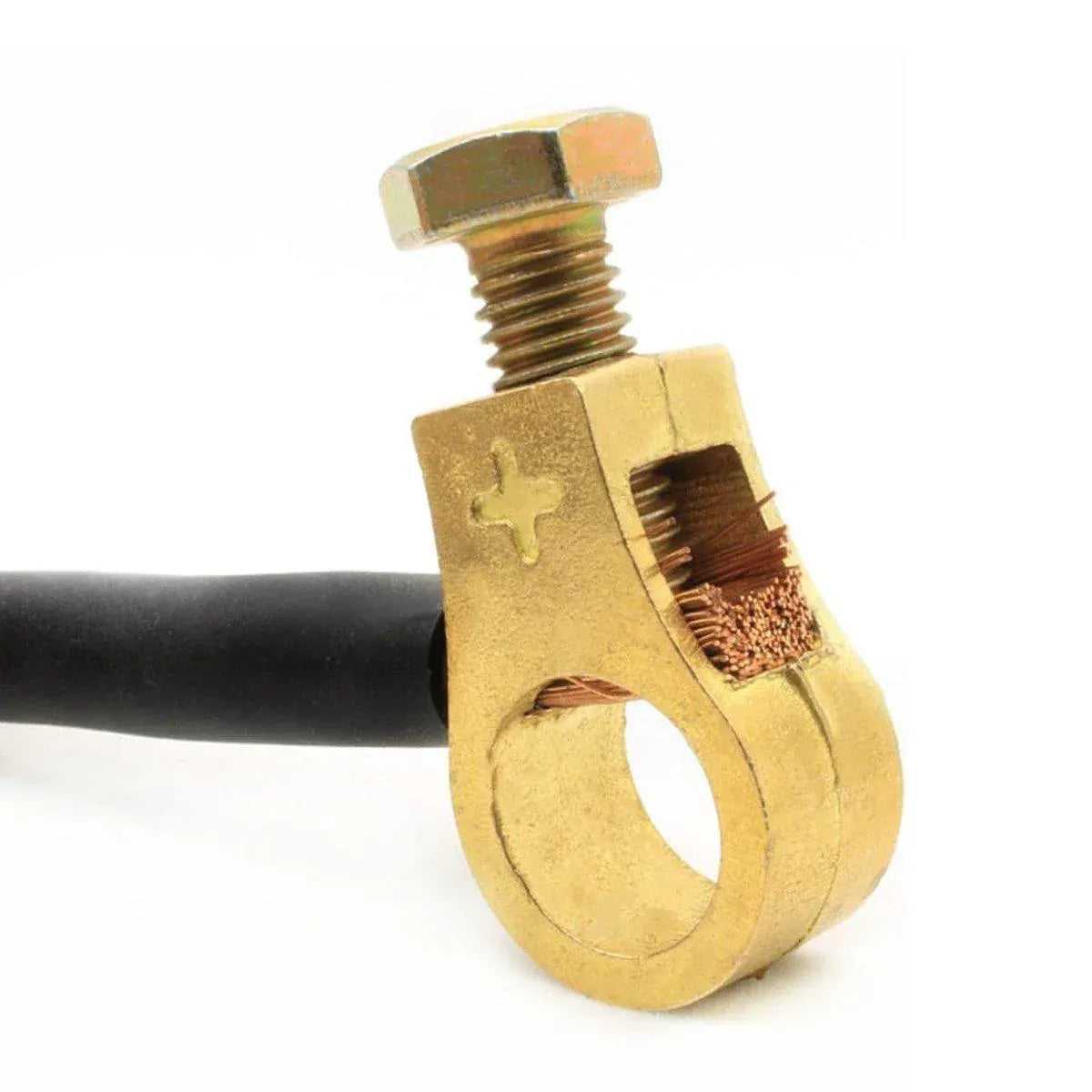 2 Pairs Cable Clamp Battery Clips Car Positive Negative Pure Copper Terminals V528-BATTERY-CLAMP-2PAIRS-560251