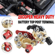 Heavy Duty Car Battery Terminal Clamp 2PCS Quick Release Brass Connector V528-BATTERYTERMINAL-2PCS-96646
