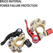 Heavy Duty Car Battery Terminal Clamp 2PCS Quick Release Brass Connector V528-BATTERYTERMINAL-2PCS-96646