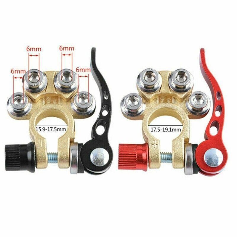 Heavy Duty Car Battery Terminal Clamp 2PCS Quick Release Brass Connector V528-BATTERYTERMINAL-2PCS-96646