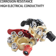 Heavy Duty Car Battery Terminal Clamp 2PCS Quick Release Brass Connector V528-BATTERYTERMINAL-2PCS-96646
