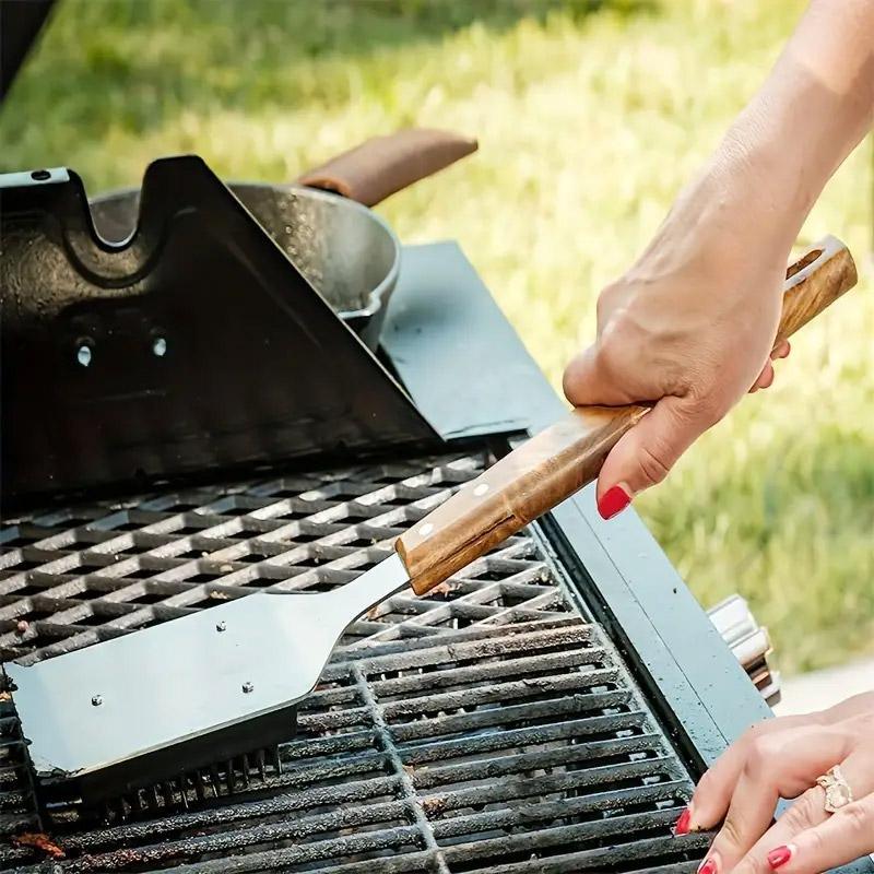 BBQ Grill Cleaning Brush Heavy Duty Wire Scraper for Outdoor Grill Maintenance V528-BBQ-391761