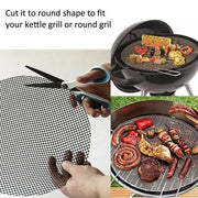 3/6/10PCS Non-Stick BBQ Grill Mat Mesh Liner Cooking Barbecue Sheet Baking Pad - 42X36cm-6PCS V528-BBQ-MAT-6PCS-42-36-279357