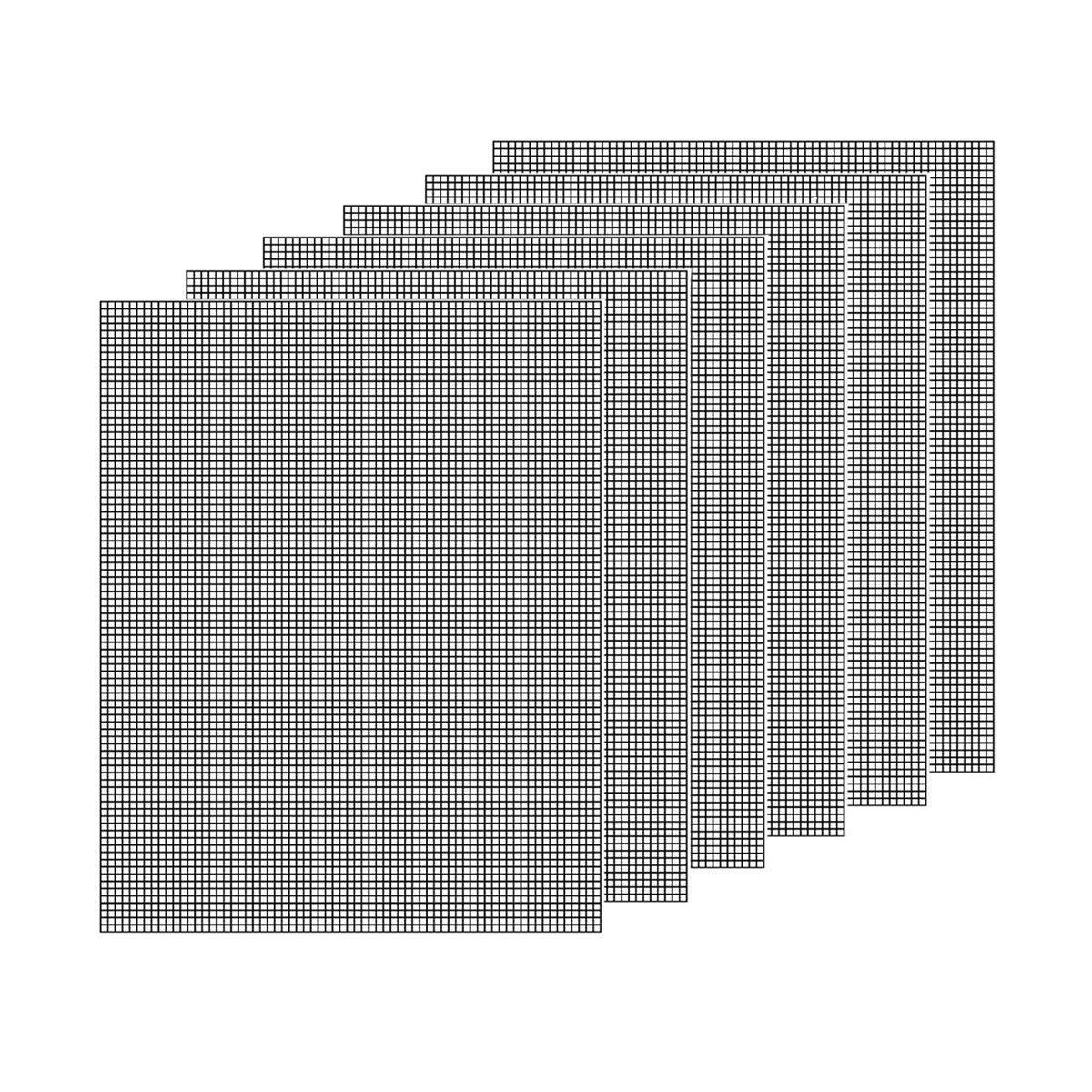 3/6/10PCS Non-Stick BBQ Grill Mat Mesh Liner Cooking Barbecue Sheet Baking Pad - 42X36cm-6PCS V528-BBQ-MAT-6PCS-42-36-279357