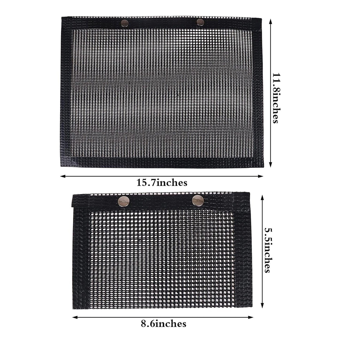 24x14CM BBQ Grilling Mesh Reusable Bag Outdoor Camping Barbecue Grill Mats Cooking Pads - Copper V528-BBQ-NETBAGCOPPER24-14CM-SMALL