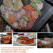 24x14CM BBQ Grilling Mesh Reusable Bag Outdoor Camping Barbecue Grill Mats Cooking Pads - Copper V528-BBQ-NETBAGCOPPER24-14CM-SMALL