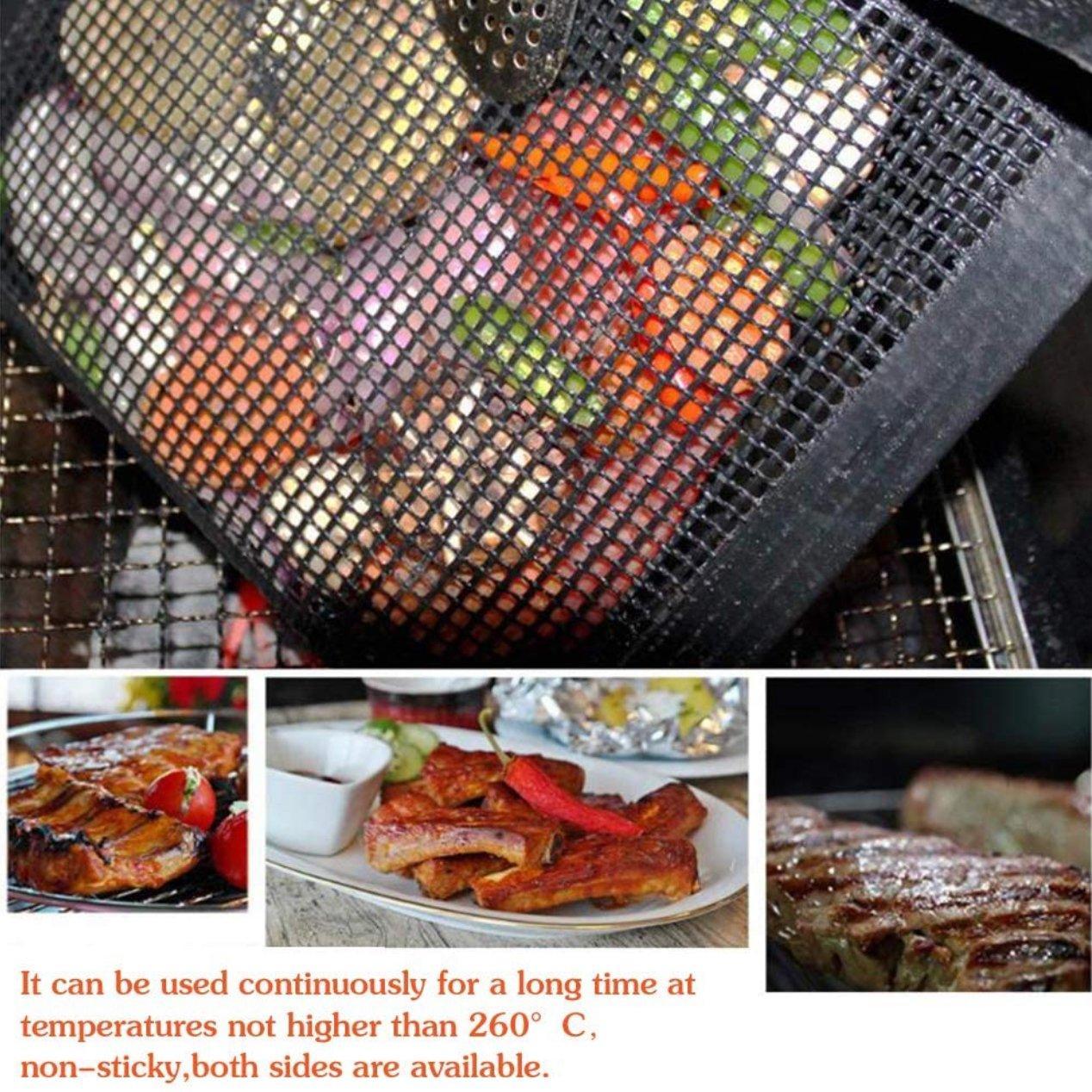 24x14CM BBQ Grilling Mesh Reusable Bag Outdoor Camping Barbecue Grill Mats Cooking Pads - Copper V528-BBQ-NETBAGCOPPER24-14CM-SMALL