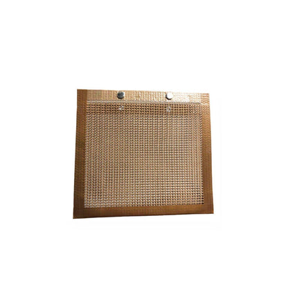 24x14CM BBQ Grilling Mesh Reusable Bag Outdoor Camping Barbecue Grill Mats Cooking Pads - Copper V528-BBQ-NETBAGCOPPER24-14CM-SMALL