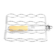 Folding Handle Corn Grill Clip Anti Scald Barbecue Tool for Home Outdoor Cooking V528-BBQ-TONGS-591156