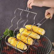 Folding Handle Corn Grill Clip Anti Scald Barbecue Tool for Home Outdoor Cooking V528-BBQ-TONGS-591156