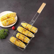 Folding Handle Corn Grill Clip Anti Scald Barbecue Tool for Home Outdoor Cooking V528-BBQ-TONGS-591156