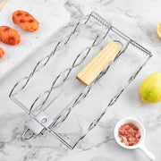 Folding Handle Corn Grill Clip Anti Scald Barbecue Tool for Home Outdoor Cooking V528-BBQ-TONGS-591156