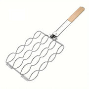 Folding Handle Corn Grill Clip Anti Scald Barbecue Tool for Home Outdoor Cooking V528-BBQ-TONGS-591156