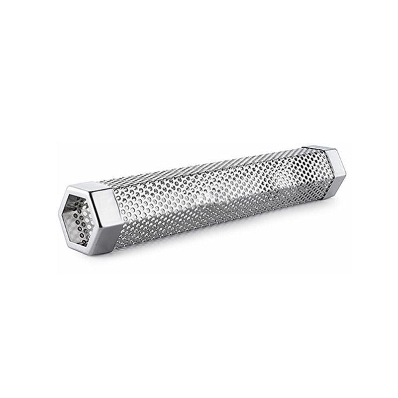 Hexagon Bbq Smoker Tube Stainless Steel Grill Accessory Smoking Box Long Lasting - 12Inch V528-BBQAMOKERTUBE-12INCH-266593