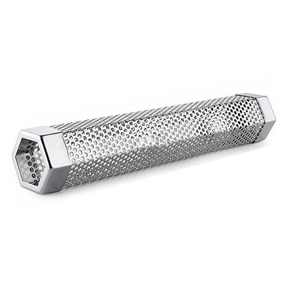 Hexagon Bbq Smoker Tube Stainless Steel Grill Accessory Smoking Box Long Lasting - 12Inch V528-BBQAMOKERTUBE-12INCH-266593